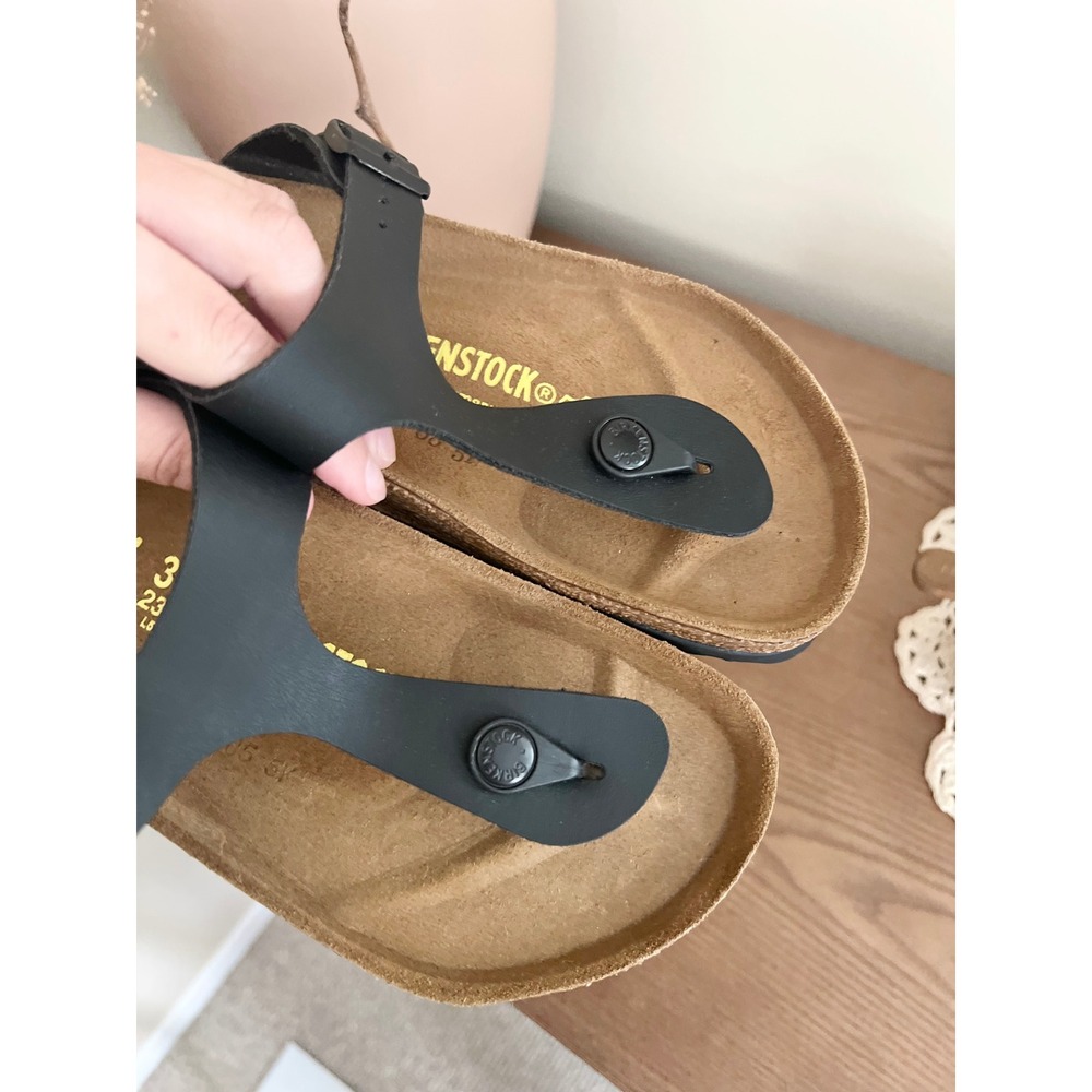 Birkenstock Gizeh Black Sandals Size 36 - Picture 4 of 7
